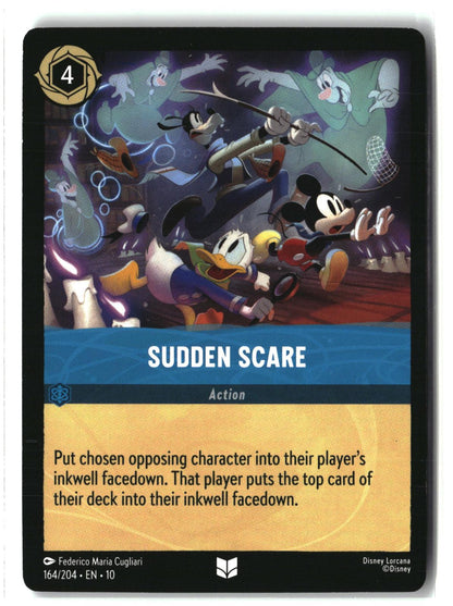Sudden Scare 164/204 Uncommon Whispers in the Well Lorcana Lightly Played