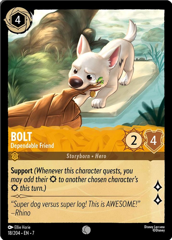 Bolt - Dependable Friend 18/204 Common Archazia's Island Lorcana Near Mint
