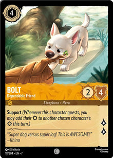 Bolt - Dependable Friend 18/204 Common Archazia's Island Lorcana Near Mint