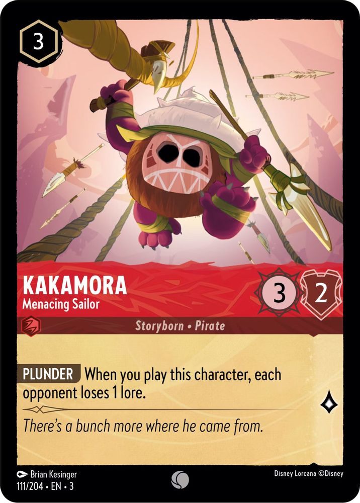 Kakamora - Menacing Sailor 111/204 Common Into the Inklands Lorcana Near Mint