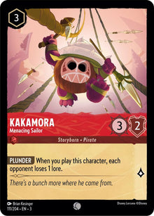 Kakamora - Menacing Sailor 111/204 Common Into the Inklands Lorcana Near Mint