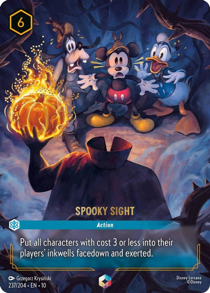 Spooky Sight (Enchanted) 237/204 Enchanted Whispers in the Well Lorcana Holo NM