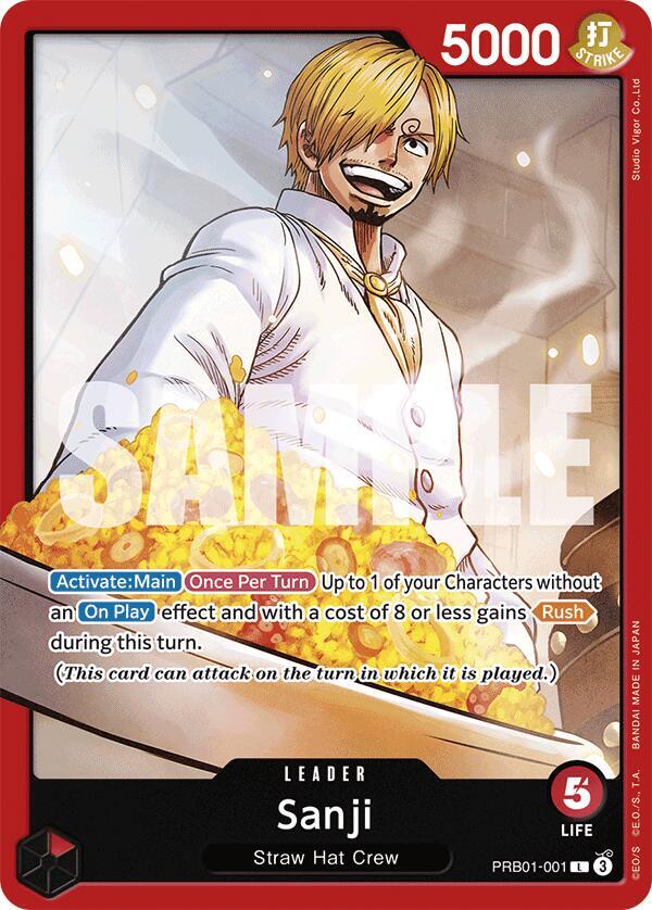 Sanji PRB01-001 Leader Premium Booster -The Best- One Piece Near Mint