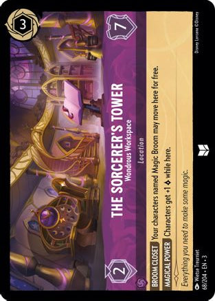The Sorcerer's Tower - Wondrous Workspace 68/204 Into the Inklands Lorcana NM