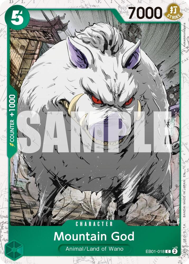 Mountain God (Pirate Foil) EB01-018 Premium Booster -The Best- Vol. 2 One Piece NM