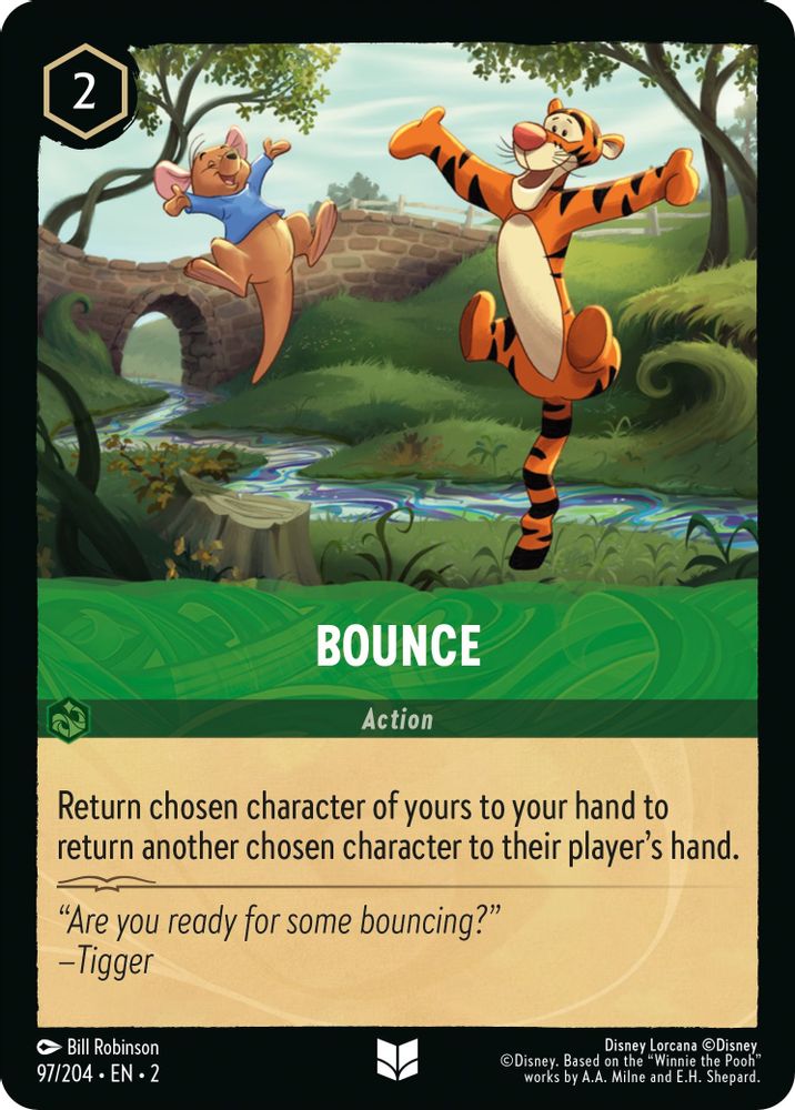 Bounce 97/204 Uncommon Rise of the Floodborn Lorcana Near Mint