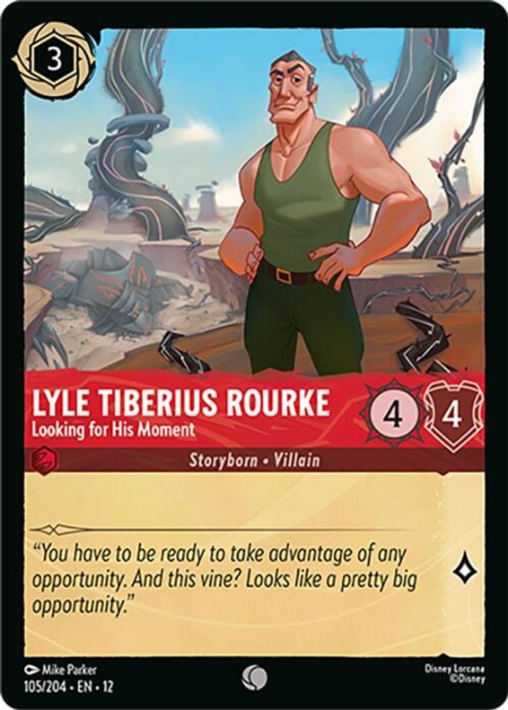 Lyle Tiberius Rourke - Looking for His Moment 105/204 Wilds Unknown Lorcana NM