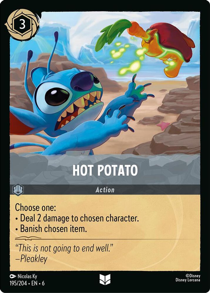 Hot Potato 195/204 Uncommon Azurite Sea Lorcana Near Mint