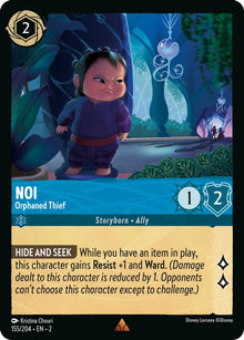 Noi - Orphaned Thief 155/204 Rare Rise of the Floodborn Lorcana Near Mint
