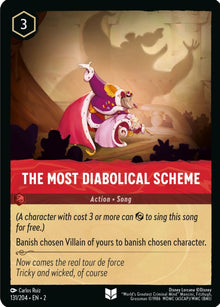 The Most Diabolical Scheme 131/204 Uncommon Rise of the Floodborn Lorcana NM