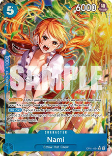 Nami (054) (Alternate Art) OP11-054 A Fist of Divine Speed One Piece Foil NM