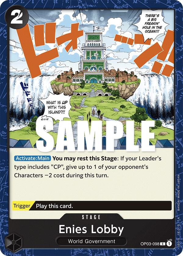 Enies Lobby OP03-098 Common Pillars of Strength One Piece Near Mint