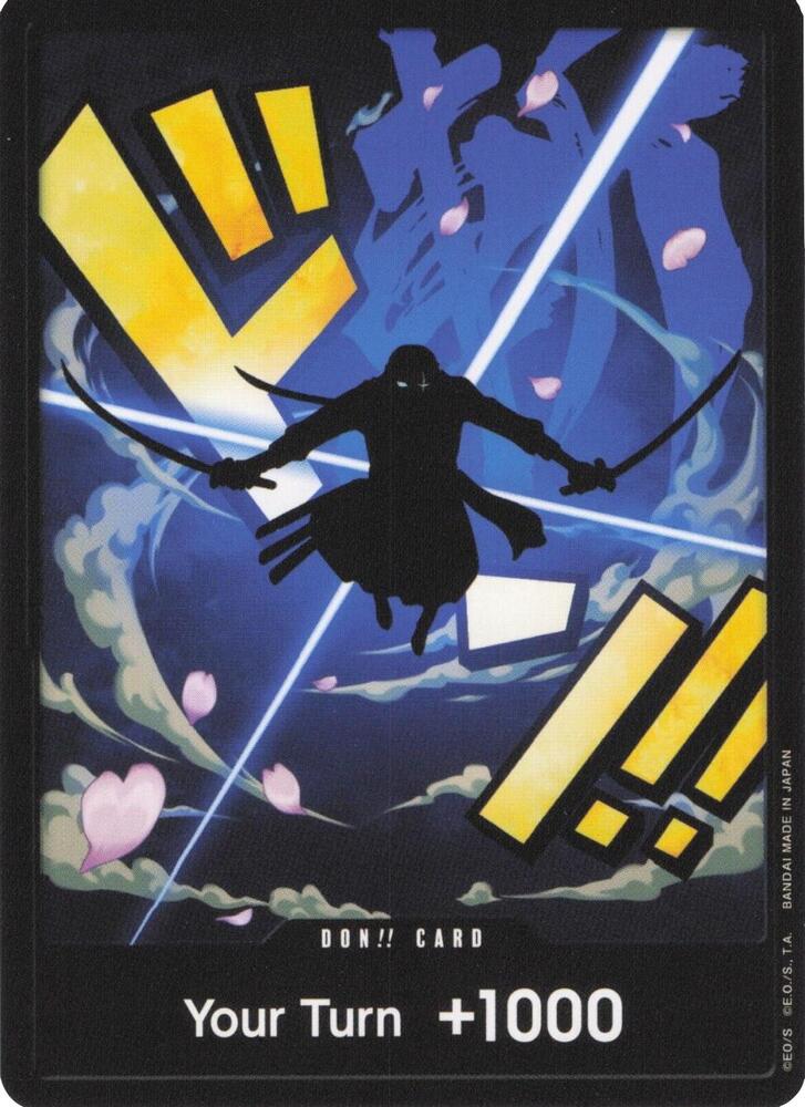DON!! Card (Zoro) DON!! Premium Booster -The Best- One Piece Near Mint