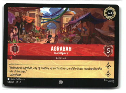 Agrabah - Marketplace 136/204 Common Fabled Lorcana Lightly Played