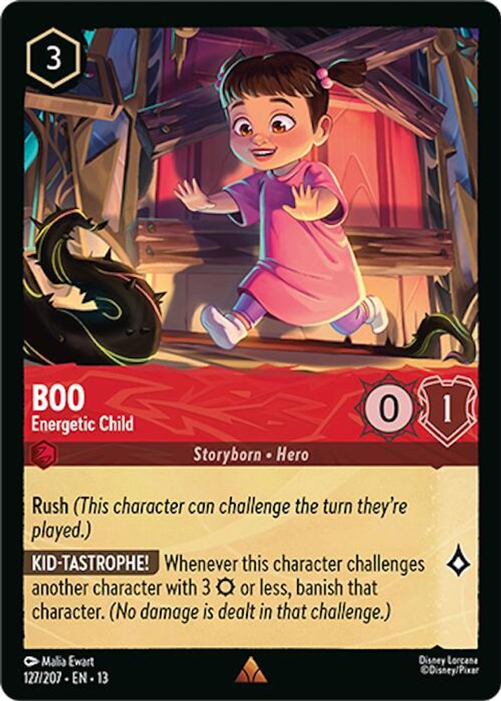 Boo - Energetic Child 127/207 Rare Attack of the Vine! Lorcana Near Mint