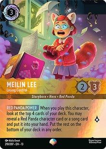 Meilin Lee - Losing Control (Epic) 210/204 Attack of the Vine! Lorcana Holo NM