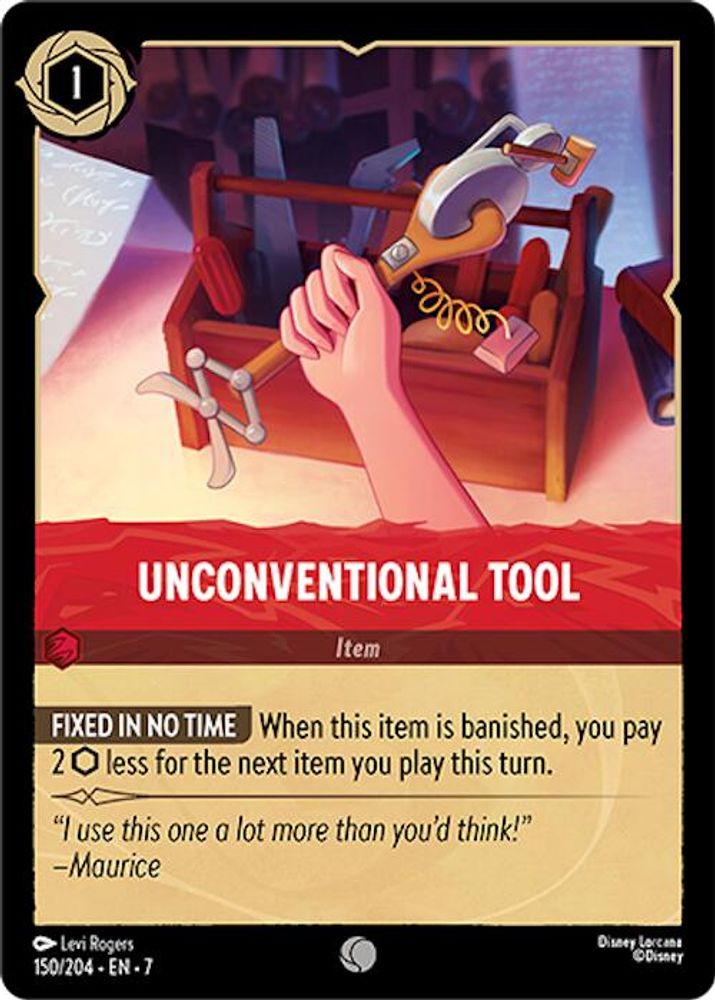 Unconventional Tool 150/204 Common Archazia's Island Lorcana Near Mint