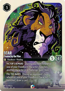 Scar - Created by the Vine (Enchanted) 243/204 Lorcana Holo NM