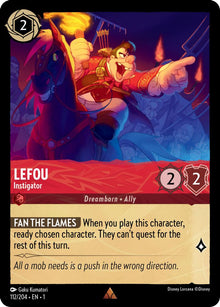 Lefou - Instigator 112/204 Rare The First Chapter Lorcana Near Mint