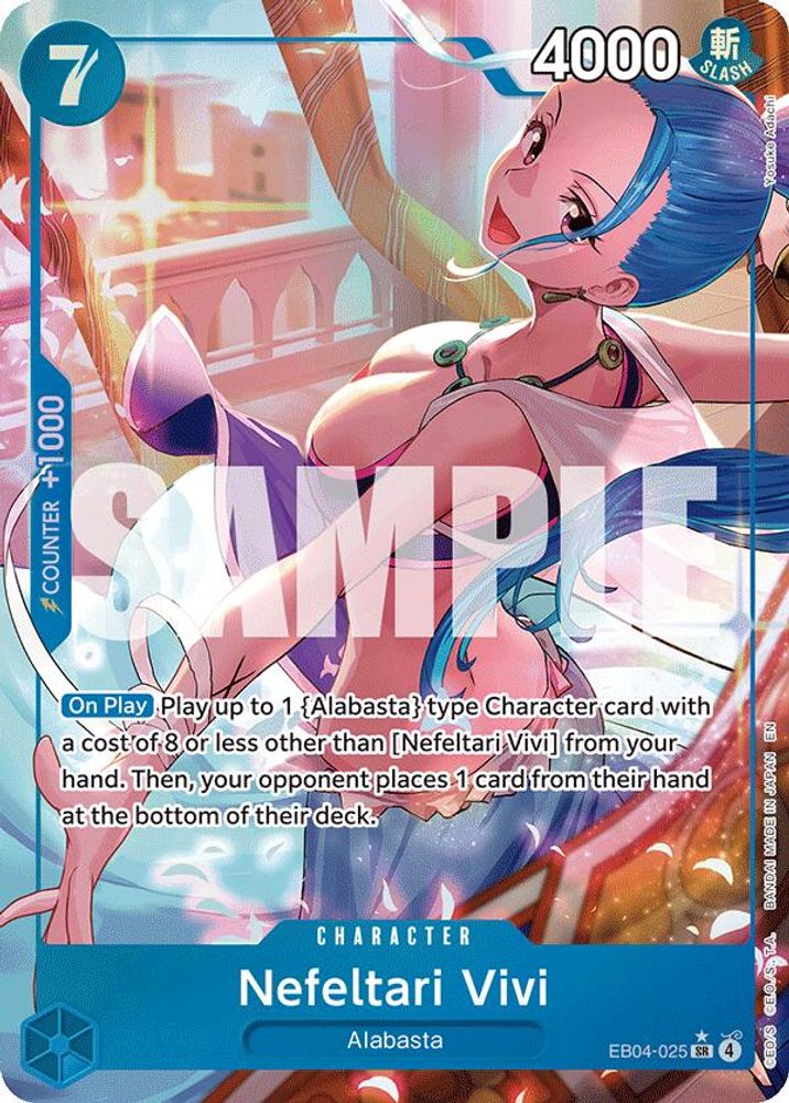 Nefeltari Vivi (Alternate Art) EB04-025 The Azure Sea's Seven One Piece Foil NM