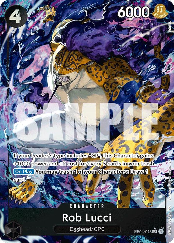 Rob Lucci (Alternate Art) EB04-048 Adventure on Kami's Island One Piece Foil NM