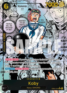 Koby (Manga) EB04-044 Super Rare Adventure on Kami's Island One Piece Foil NM