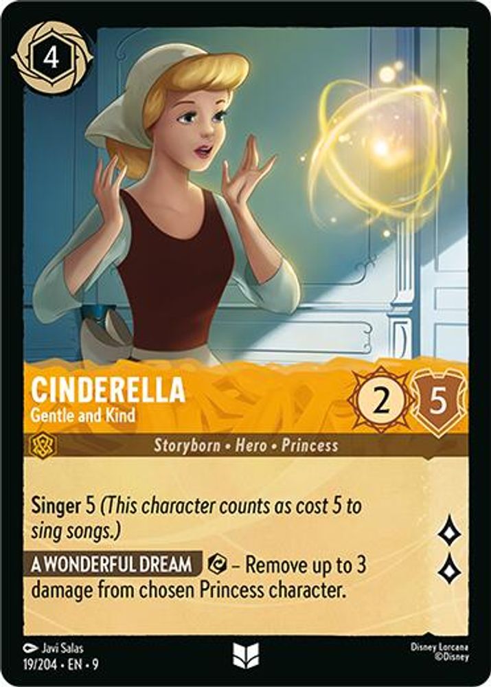Cinderella - Gentle and Kind 19/204 Uncommon Fabled Lorcana Near Mint