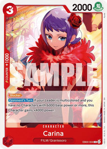 Carina EB03-004 Common Extra Booster: One Piece Heroines Edition One Piece NM