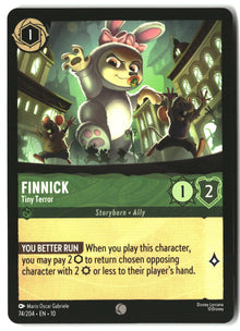 Finnick - Tiny Terror 74/204 Common Whispers in the Well Lorcana Lightly Played