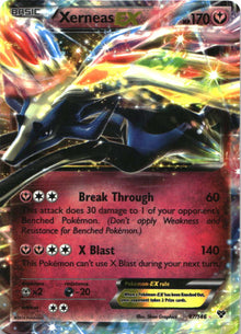 Xerneas EX 97/146 Holo EX Rare XY Pokemon Moderately Played