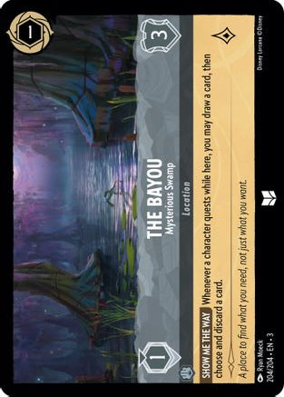 The Bayou - Mysterious Swamp 204/204 Uncommon Into the Inklands Lorcana NM