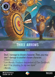 Three Arrows (Epic) 222/204 Epic Wilds Unknown Lorcana Holo Near Mint