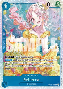 Rebecca OP15-053 Super Rare Adventure on Kami's Island One Piece Foil Near Mint