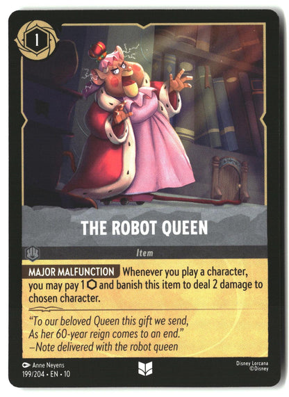 The Robot Queen 199/204 Uncommon Whispers in the Well Lorcana Lightly Played