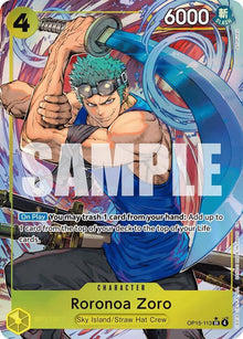 Roronoa Zoro (Alternate Art) OP15-113 Adventure on Kami's Island One Piece Foil NM