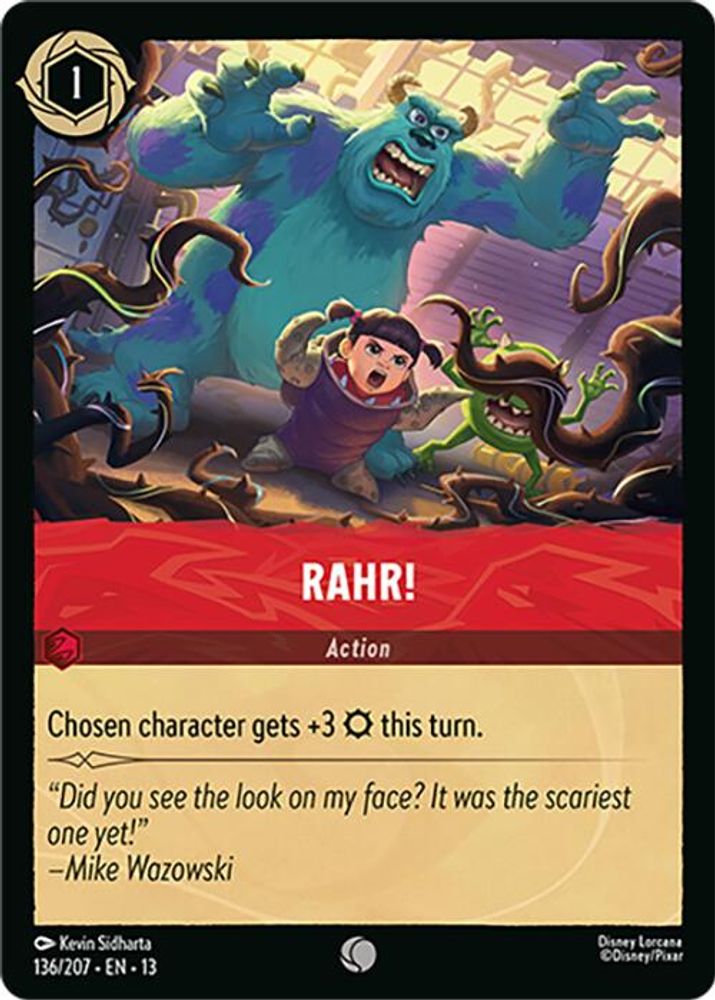 RAHR! 136/204 Common Attack of the Vine! Lorcana Near Mint