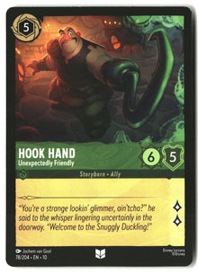 Hook Hand - Unexpectedly Friendly 78/204 Whispers in the Well Lorcana LP