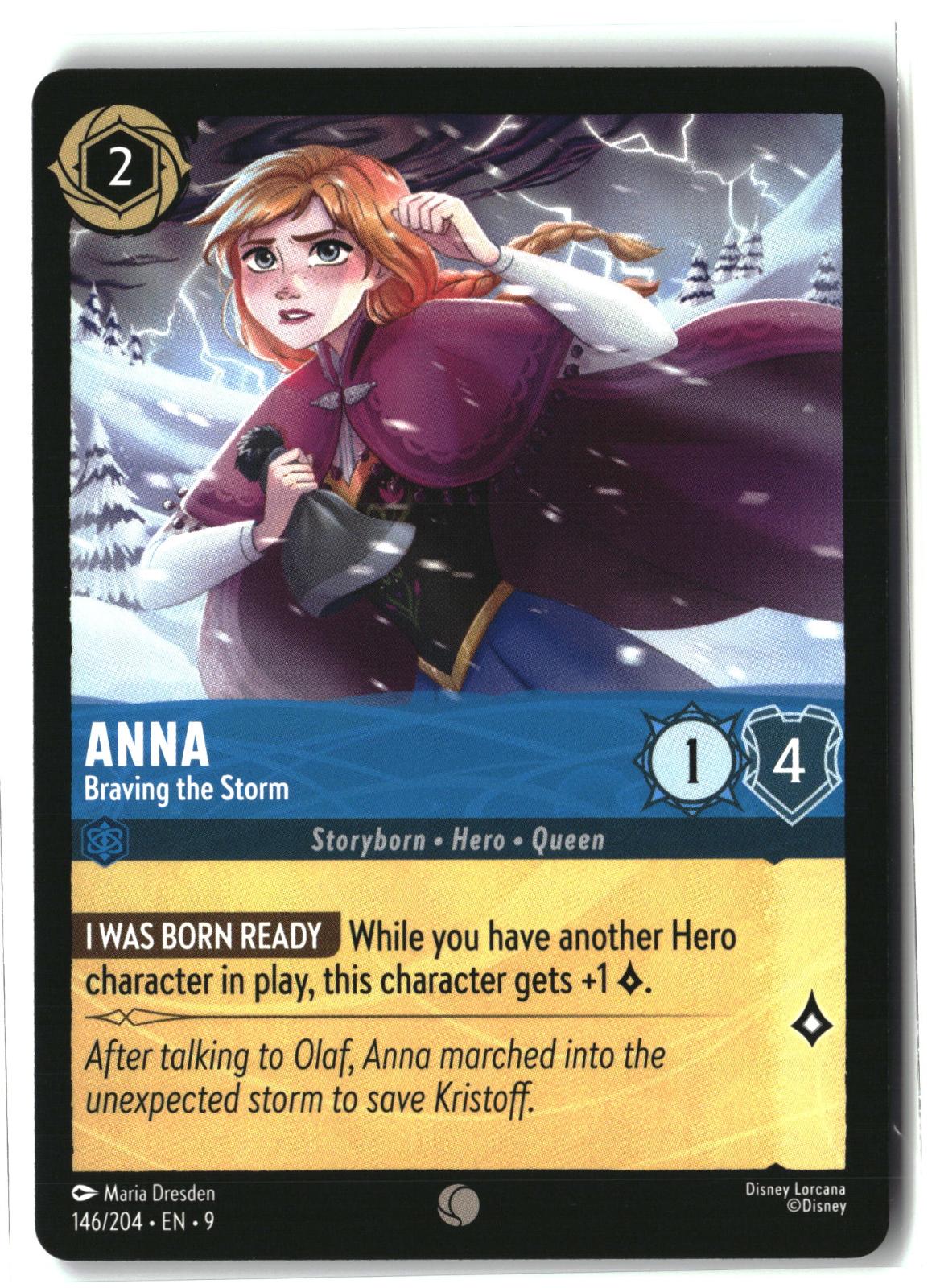 Anna - Braving the Storm 146/204 Common Fabled Lorcana Lightly Played