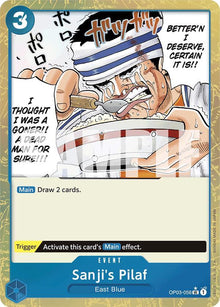 Sanji's Pilaf (Textured Foil) OP03-056 Premium Booster -The Best- One Piece NM