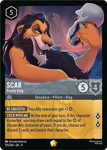 Scar - Finally King 175/204 Legendary Fabled Lorcana Near Mint