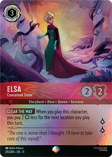 Elsa - Concerned Sister (Epic) 215/204 Epic Winterspell Lorcana Holo Near Mint