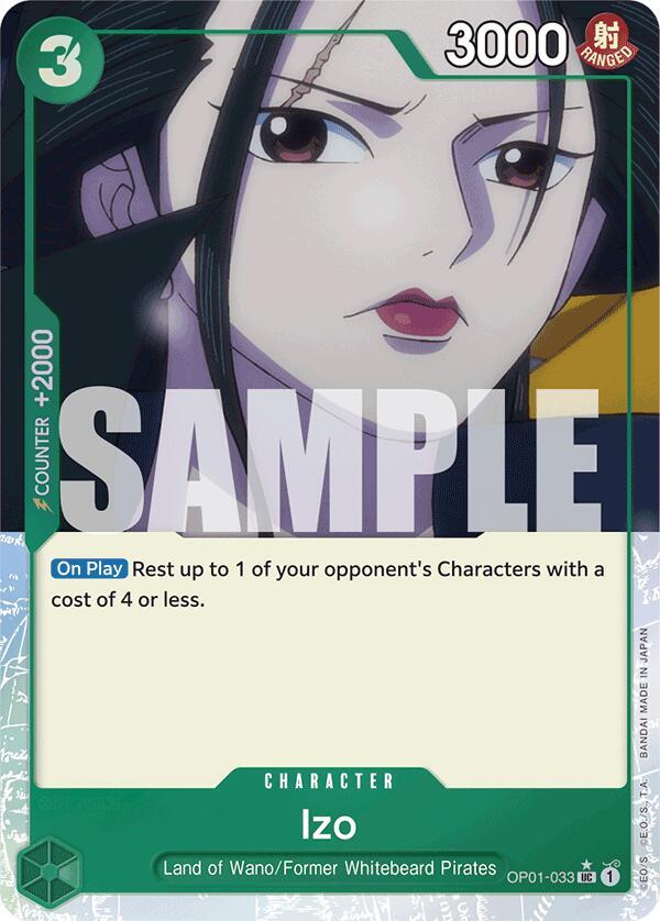 Izo (Full Art) OP01-033 Uncommon Premium Booster -The Best- One Piece Foil NM