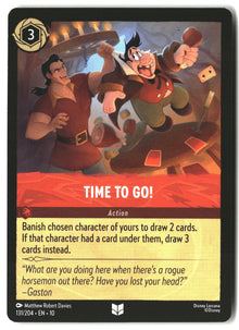 Time to Go! 131/204 Uncommon Whispers in the Well Lorcana Lightly Played