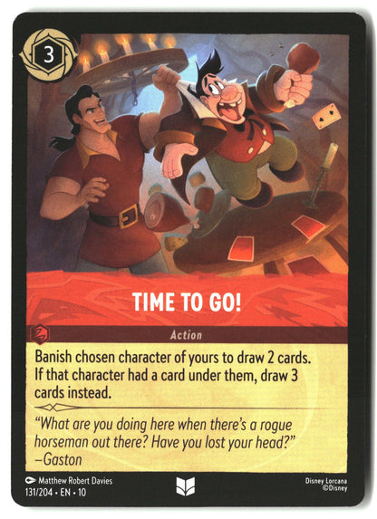 Time to Go! 131/204 Uncommon Whispers in the Well Lorcana Lightly Played