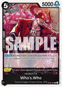 Who's.Who OP08-091 Rare Two Legends One Piece Foil Near Mint