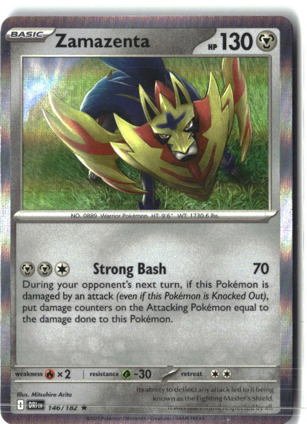 Zamazenta 146/182 Rare Destined Rivals Pokemon Holo Near Mint