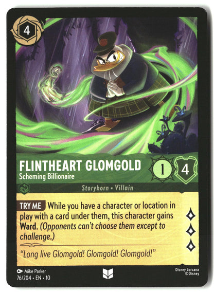 Flintheart Glomgold - Scheming Billionaire 76/204 Whispers in the Well Lorcana LP