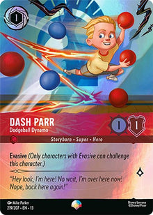 Dash Parr - Dodgeball Dynamo (Epic) 219/204 Attack of the Vine! Lorcana Holo NM