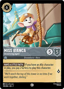 Miss Bianca - Unwavering Agent 195/204 Common Archazia's Island Lorcana NM