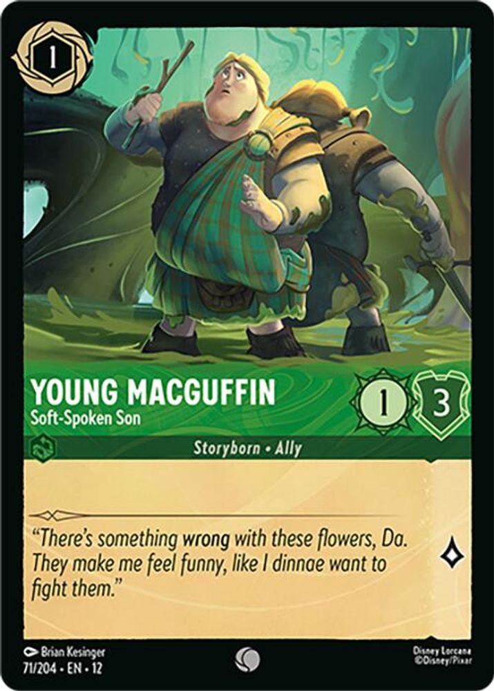 Young MacGuffin - Soft-Spoken Son 71/204 Common Wilds Unknown Lorcana Near Mint